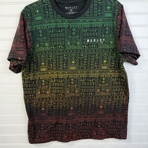 Marley men’s black multi colored graphic soft tshirt. Size M